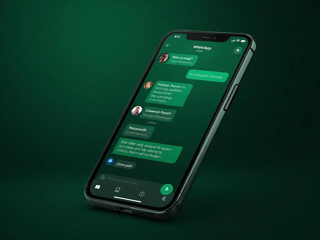 Bot de WhatsApp automatizado con IA atendiendo consultas de clientes en smartphone en tiempo real